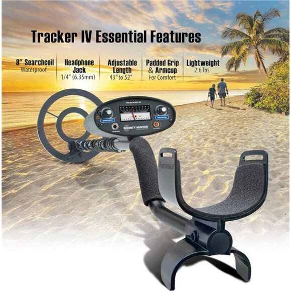 Bounty Hunter TK4 Tracker IV Metal Detector with 8-inch Waterproof Coil - Picture 6 of 7